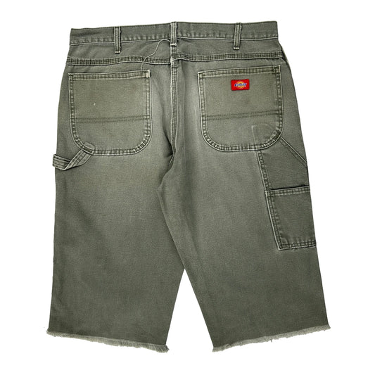 Dickies Carpenter Shorts - 34W 12L Grey Cotton