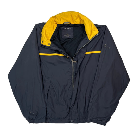 Nautica Windbreaker - Large Navy Polyester