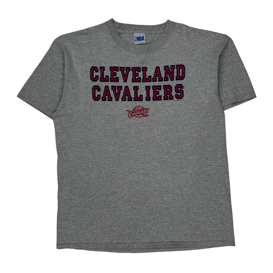 Vintage Cleveland Cavaliers Nba T-Shirt - Large Grey Cotton