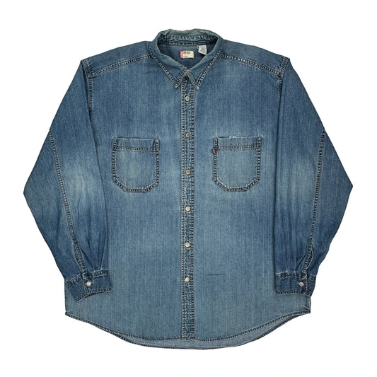 Levis Denim Shirt - XL Blue Cotton