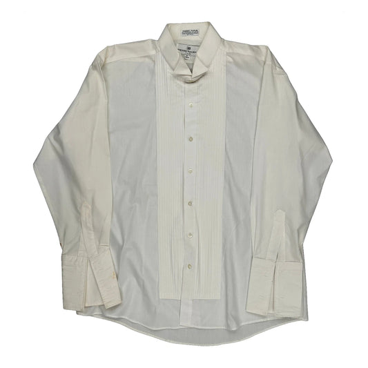 Dress Double Cuff Pierre Balmain Shirt - XL White Polyester Blend