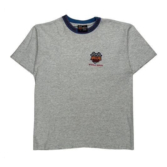 Myrtle Beach Nascar T-Shirt - Large Grey Cotton