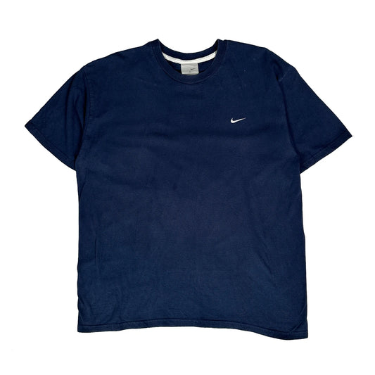 Vintage Nike T-Shirt - XL Navy Cotton