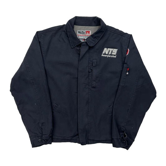 Flame Resistant Work Wear Walls Work Jacket - Large Navy Cotton