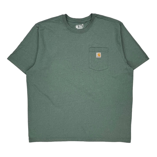 Carhartt T-Shirt - 2XL Green Cotton
