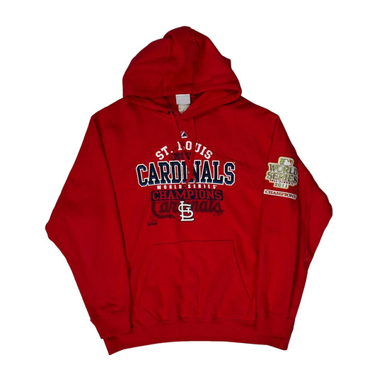 St. Louis Cardinals Majestic Mlb Hoodie - XL Red Cotton Blend