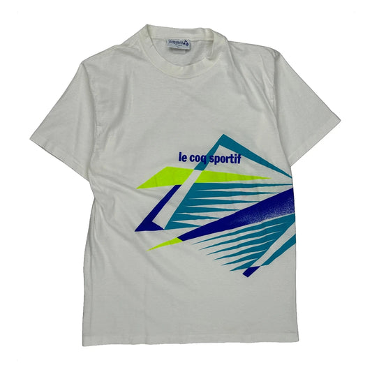 Le Coq Sportif Graphic T-Shirt - Large Green Cotton