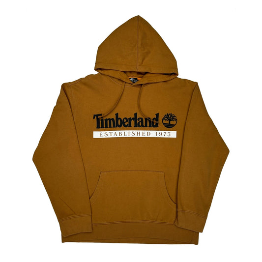 Timberland Spellout Hoodie - 2XL Brown Cotton