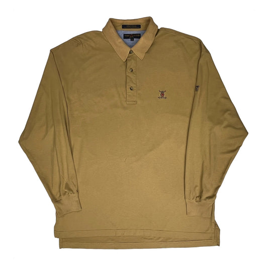 Tommy Hilfiger Polo Shirt - XL Khaki Cotton