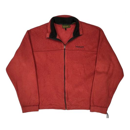 Timberland Fleece Jacket - XL Red Polyester