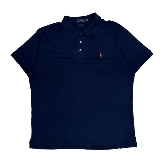 Polo By Ralph Lauren Slim Fit Polo Shirt - XL Navy Cotton