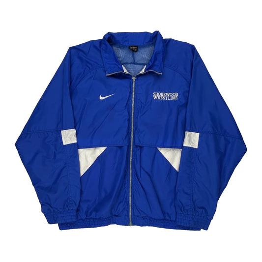 Nike Windbreaker - 2XL Blue Polyester