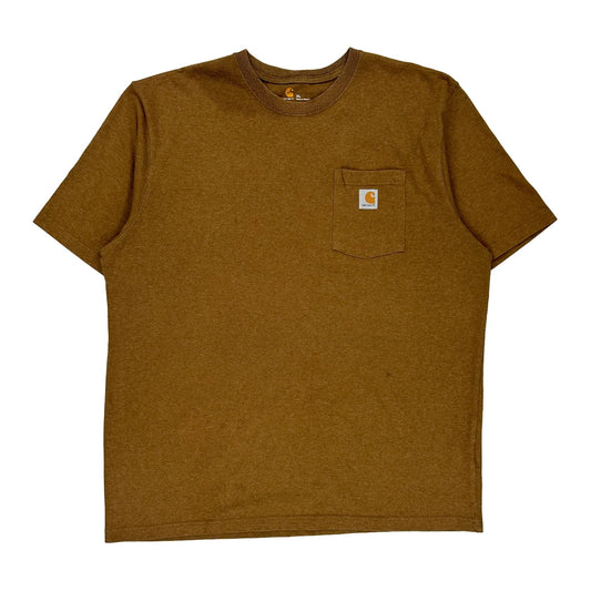 Carhartt T-Shirt - XL Brown Cotton