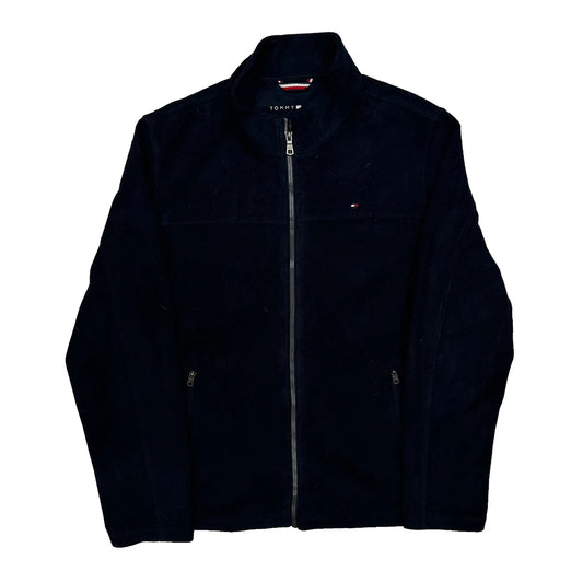 Tommy Hilfiger Fleece Jacket - Large Black Polyester