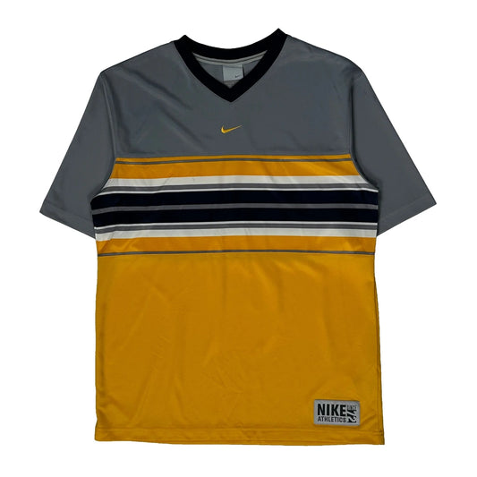 Age 18-20 Nike Striped Jersey - XL Yellow Polyester
