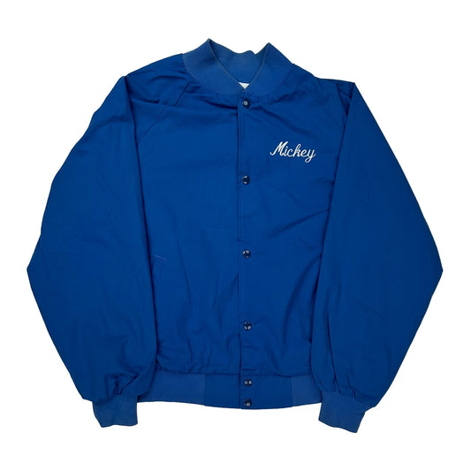 Polaris Technologies West Ark Graphic Varsity Jacket - Large Blue Polyester