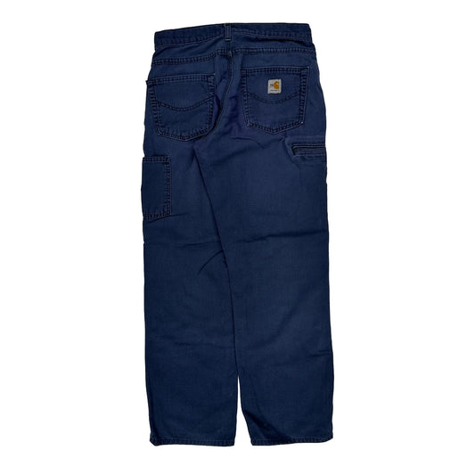 Vintage Carhartt Carpenter Trousers - 29W 31L Blue Cotton