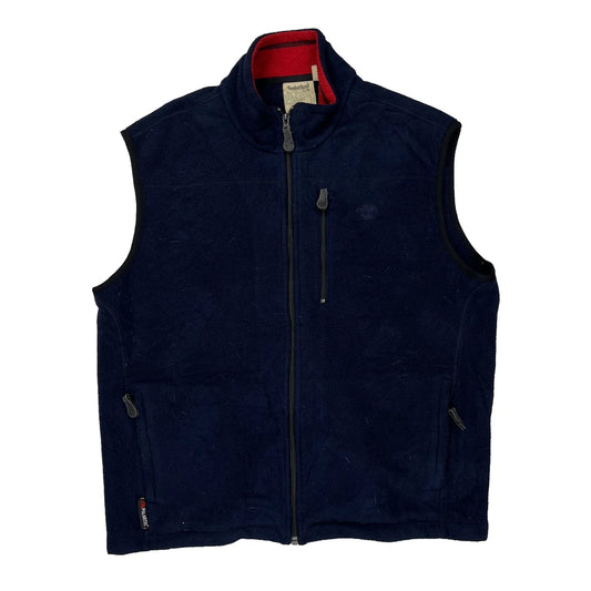 Timberland Fleece Jacket - Large Navy Polyester