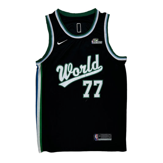 World Team Nike Luka Dončić Jersey - Medium Black Polyester