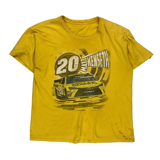 Matt Kenseth Nascar T-Shirt - Large Yellow Cotton