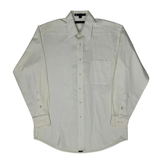Vintage Tommy Hilfiger Shirt - Medium White Cotton