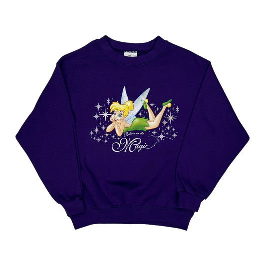 Age 7-8 Disney Cartoon Sweatshirt - Medium Purple Polyester