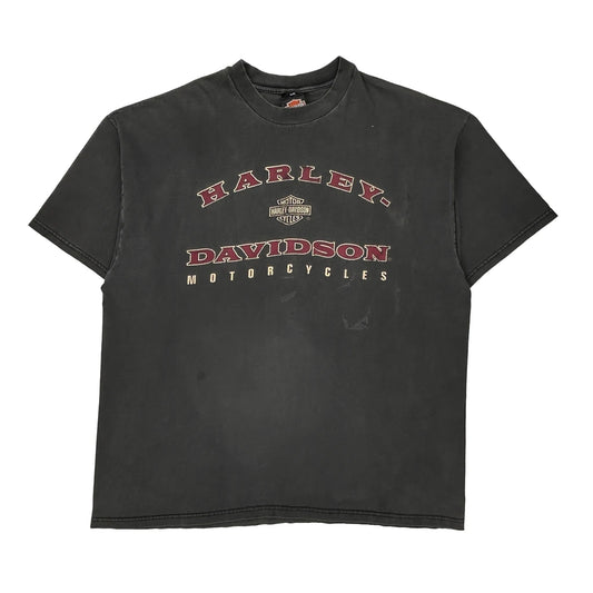 Barnett El Paso Texas Harley Davidson Graphic T-Shirt - 2XL Black Cotton