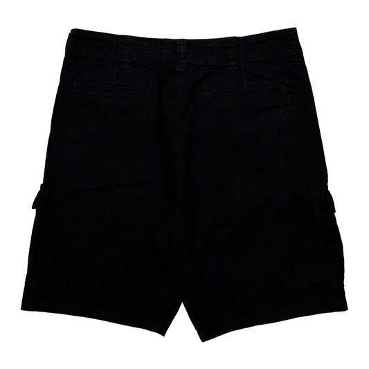 Wrangler Cargo Shorts - 32W 11L Black Cotton