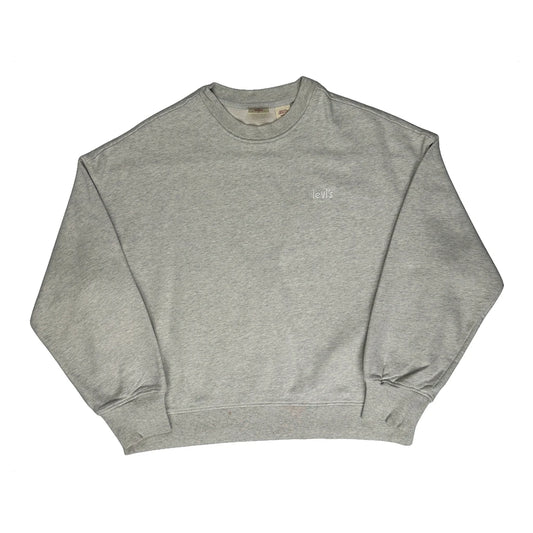 Vintage Levis Sweatshirt - 2XS Grey Cotton Blend