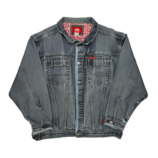 Vintage Ecko Unltd Denim Jacket - XL Blue Cotton