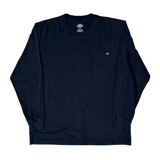 Vintage Dickies Long Sleeve T-Shirt - XL Navy Cotton