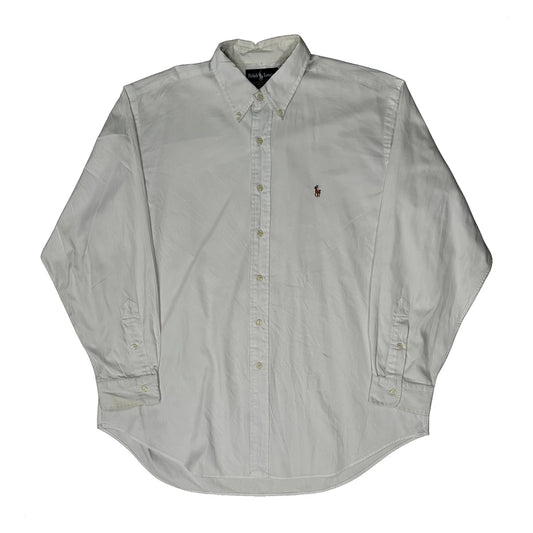 Yarmouth Ralph Lauren Collared Shirt - XL White Cotton