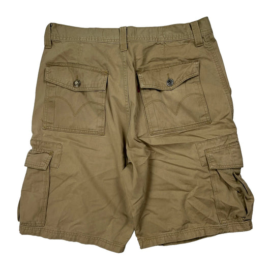 Levis Cargo Shorts - 34W 10L Khaki Cotton