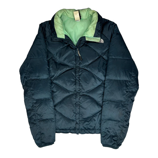 550 Fill The North Face Puffer - Medium Blue Down And Feather
