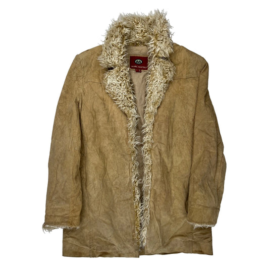 Marc Mattis Afghan Coat - Medium Beige Faux Fur