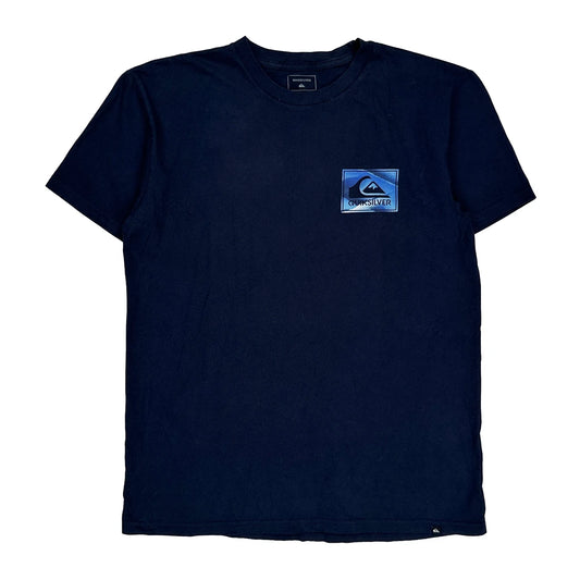 Vintage Quiksilver T-Shirt - Large Navy Cotton