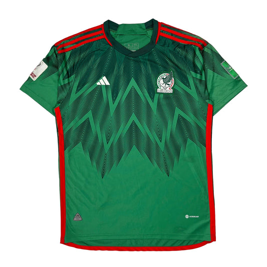 Vintage Mexico National Team Adidas 2022-23 Football Shirt - XL Green Polyester