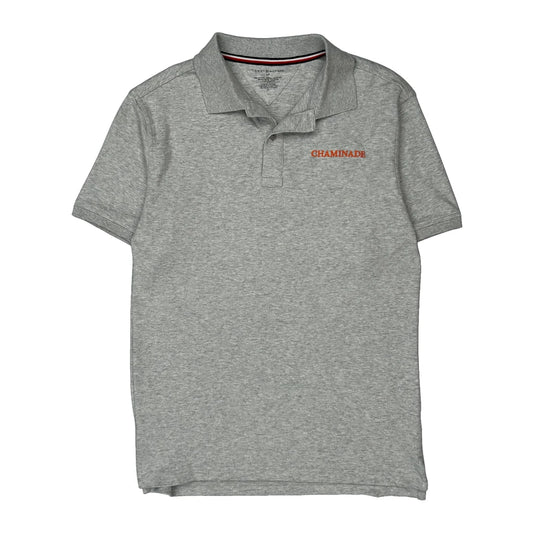Tommy Hilfiger Polo Shirt - Small Grey Cotton Blend