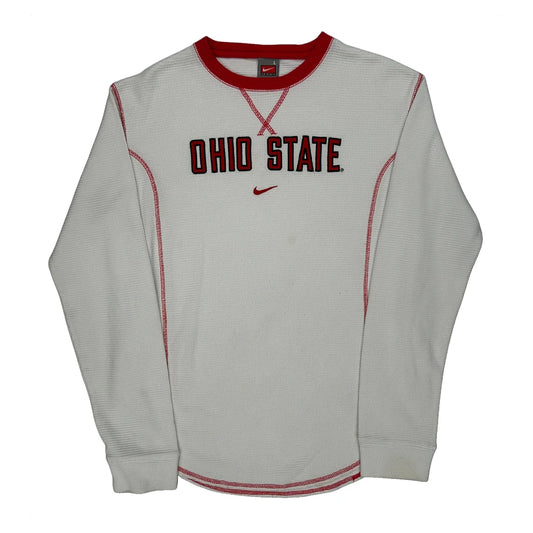 Ohio State Nike College Long Sleeve T-Shirt - Large White Cotton
