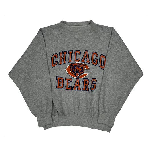 Chicago Bears Logo Athletics Graphic Sweatshirt - Large Grey Cotton Blend