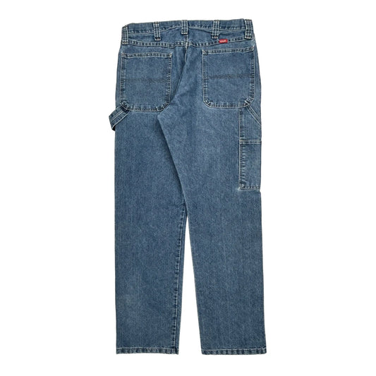 Wrangler Carpenter Jeans - 35W 31L Blue Cotton Blend