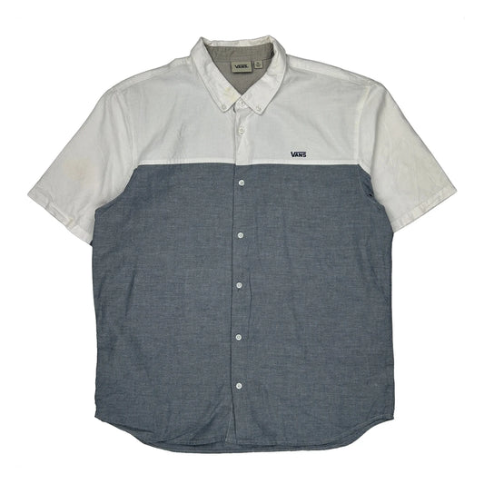 Vans Short Sleeve Shirt - XL Grey Cotton