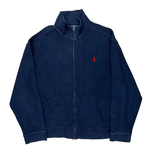 Polo By Ralph Lauren Zip Up - XL Blue Cotton