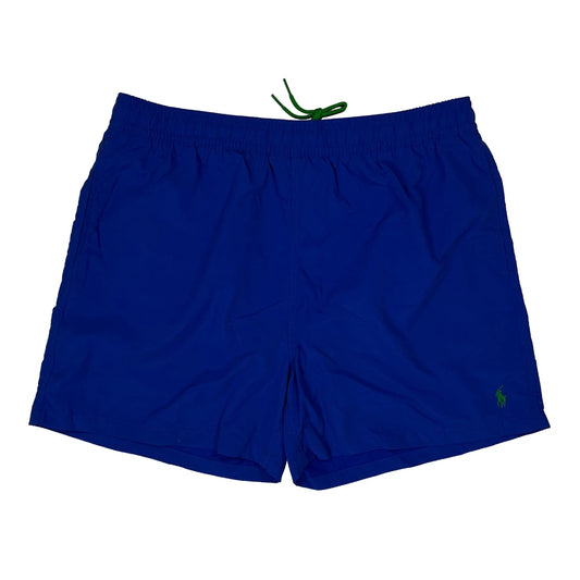 Vintage Polo By Ralph Lauren Swim Shorts - XL Blue Nylon