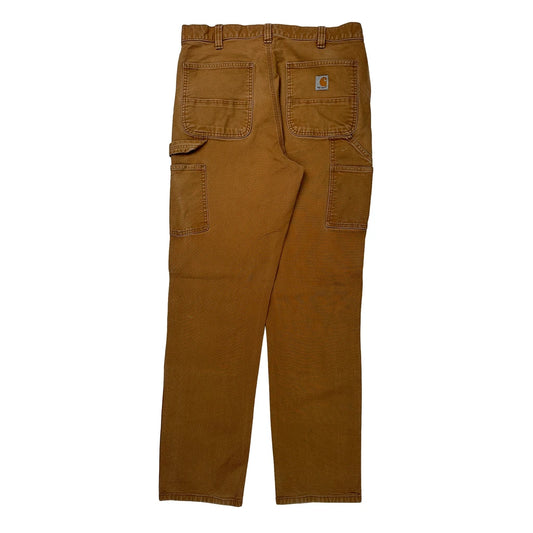 Carhartt Double Knee Carpenter Trousers - 36W 36L Brown Cotton