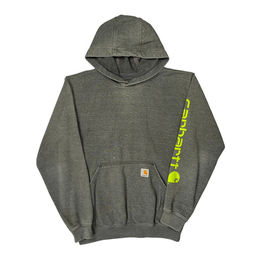 Vintage Carhartt Hoodie - Small Grey Cotton