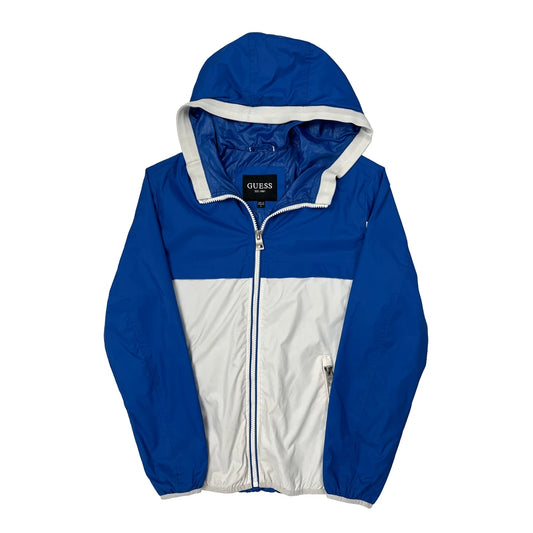 Guess Windbreaker - Small Blue Polyester