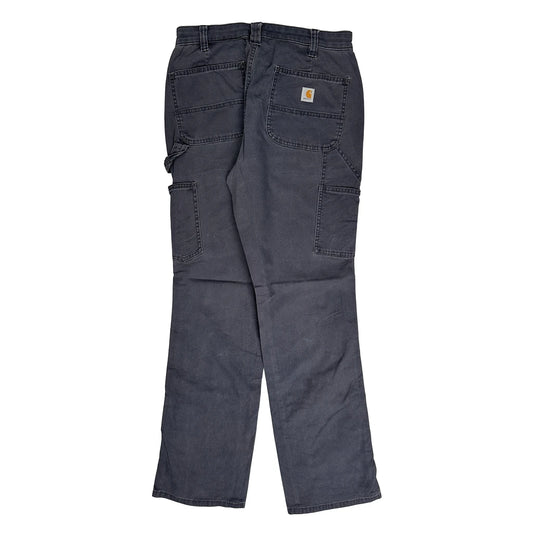 Carhartt Carpenter Trousers - 30W UK 10 Grey Cotton