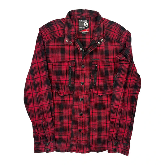 Ecko Unltd Checked Flannel Shirt - Large Red Cotton