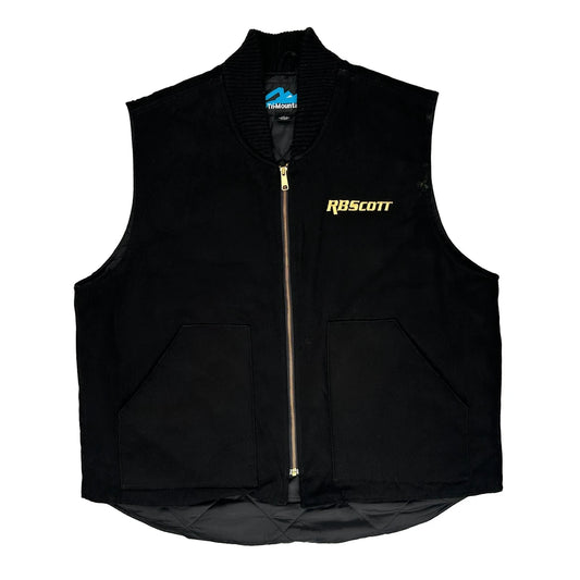 Tri-Mountain Spellout Gilet - Large Black Cotton